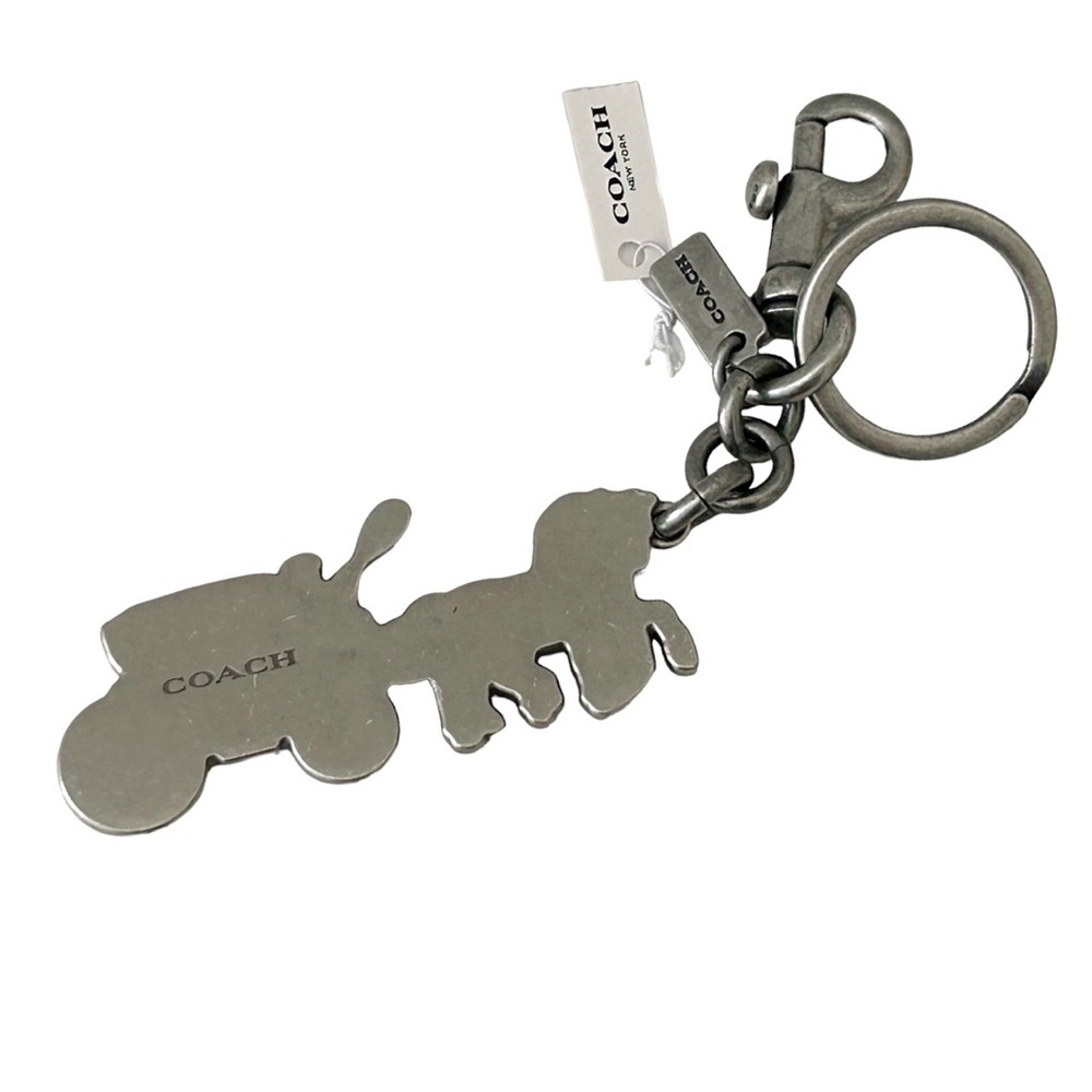 ❌SOLD❌COACH Rare Glitter Carriage Bag Charm/Key Ring NWT - Picture 4 of 5